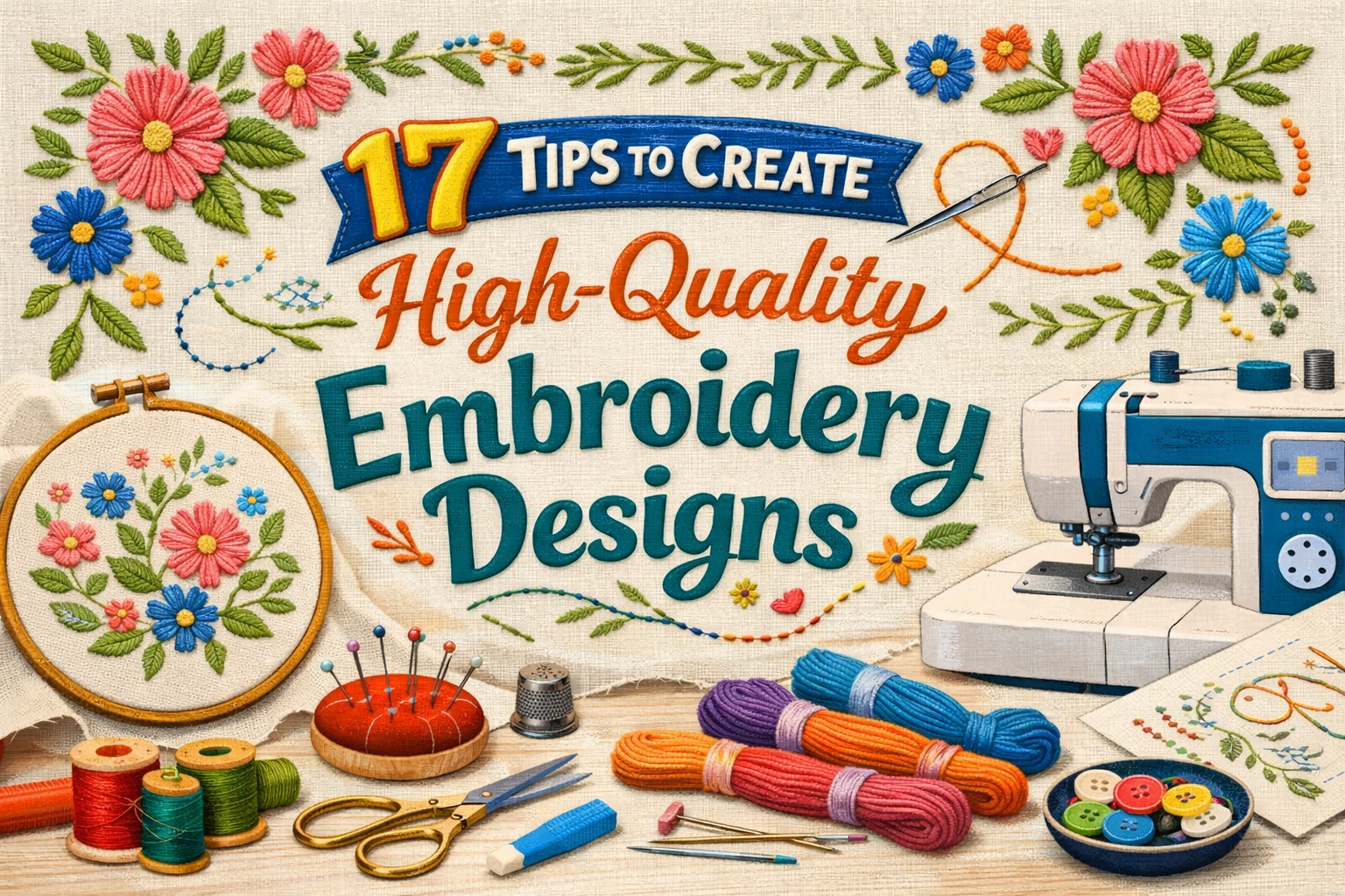 17 Tips to Create High-Quality Embroidery Designs
